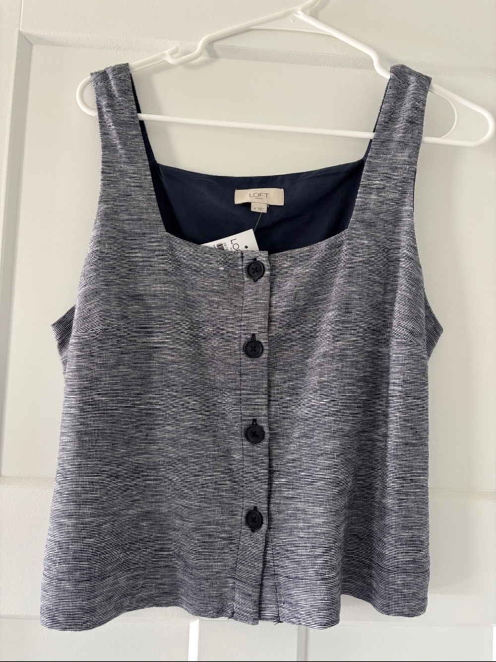 NEW LOFT Outlet  Button-Front Vest Tank